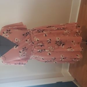 Torrid Floral Faux Wrap dress